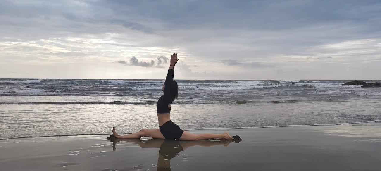 Yoga With Aparna Instagram practice moment