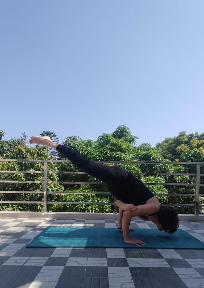 Yoga With Aparna Instagram practice moment