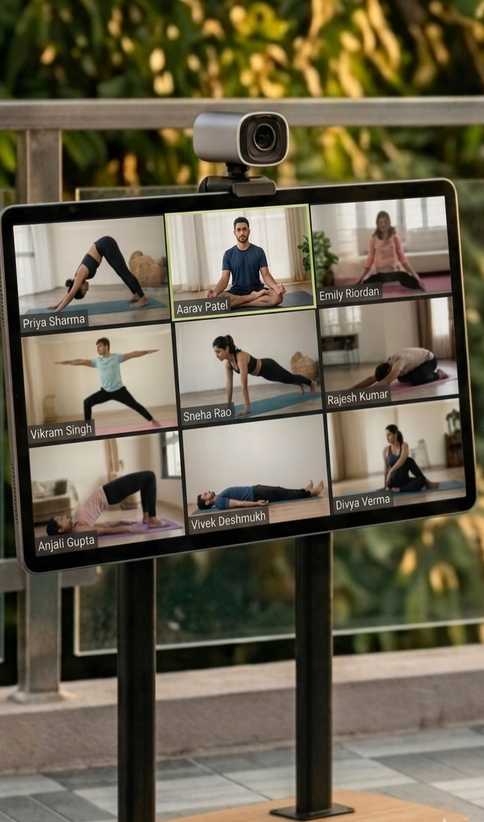 Online Yoga Group Classes via Zoom with Aparna